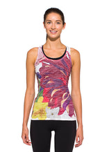 Load image into Gallery viewer, RACERBACK TANK FLEUR RED