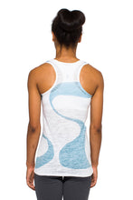 Load image into Gallery viewer, RACERBACK TANK GANGES BLUEWHITE
