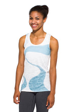 Load image into Gallery viewer, RACERBACK TANK GANGES BLUEWHITE