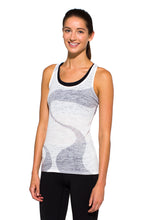 Load image into Gallery viewer, RACERBACK TANK GANGES GREYWHITE