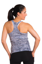 Load image into Gallery viewer, RACERBACK TANK MEDALLION BLUE